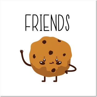 Best Friends Cookie & Milk BFF Matching Posters and Art